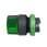 Harmony drejegreb i plast for LED med 2 positioner og fjeder-retur fra H-til-V i grøn farve ZB5AK1433 miniature