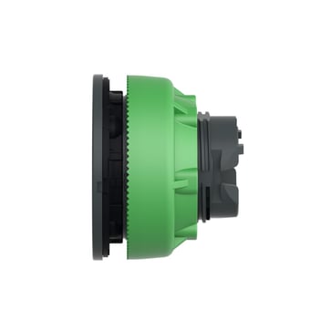 Harmony flush signallampehoved i plast for LED med linse i grøn farve ZB5FV033