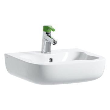 LAUFEN FLORAKIDS washbasin, 45 x 41 cm, white/green H8150310721041