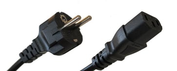 EU powercord with C13 connector, black, 2,5M 1190784 1190784