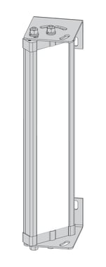 Spejl til lysgitter + lysbom, med beslag, til 610mm beskyttet højde, totalhøjde 715mm XUSZMD061