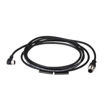 Jumpercable PUR M12 3-pin male/M8 female straight 1 meter XZCR1509040H1