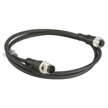Jumpercable PUR M12 5-pin female/male straight 2 meters XZCR1511064D2
