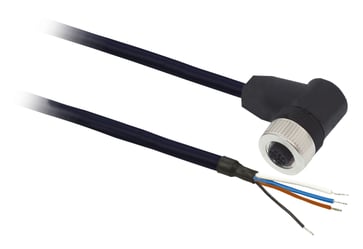 Sensor cable  PUR M12 4-pin female angled 5 meters shielded XZCPB1241L5 XZCPB1241L5