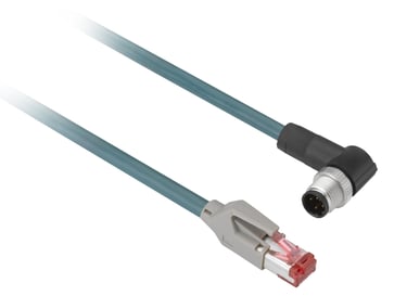 Pur ethernet kabel M12 vink/RJ45 10M XGSZ22E4510
