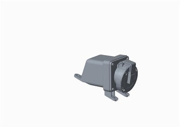 Surface socket-outlet, earthing sleeve position 6h, rated current 16A, IP67 watertight, 2-poles+earth, frequency 50-60 Hz, color code Blue 2CMA167149R1000
