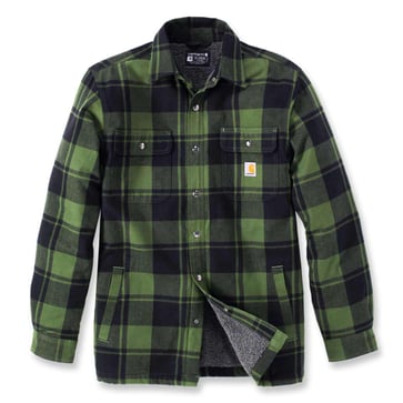 Carhartt Flannel Sherpa-Foret skjortejakke GD3/Grøn L 105939GD3-L