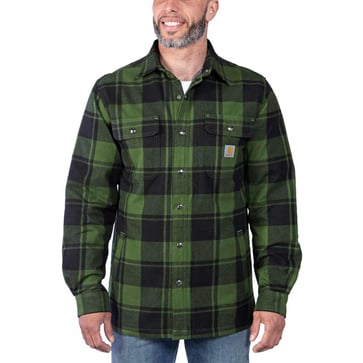 Carhartt Flannel Sherpa-Foret skjortejakke GD3/Grøn S 105939GD3-S