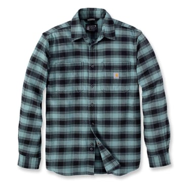 Carhartt Flannel L/S ternet skjorte GE0/Blå M 105945GE0-M