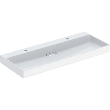 Geberit ONE washbasin 120 x 48 cm, Tap hole=left and right,  KeraTect/white, glossy white 505.049.00.1