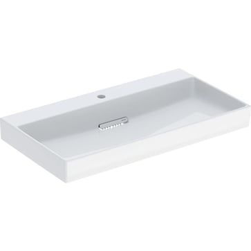 Geberit ONE washbasin 90 x 48 cm, Tap hole=central,  KeraTect/white, glossy white 505.038.00.1