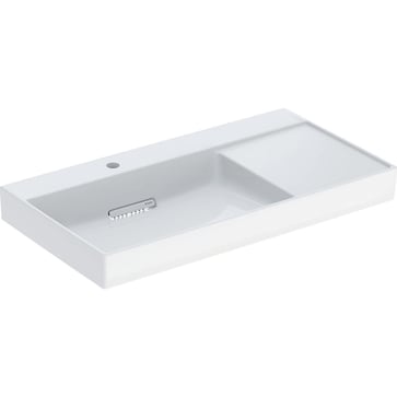 Geberit ONE washbasin  90 x 48 cm, Tap hole=left,  KeraTect/white, glossy white 505.039.00.1