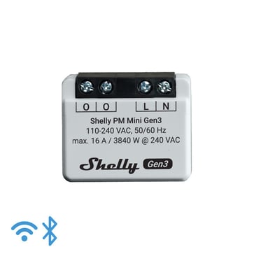 Shelly Plus PM Mini - WiFI effektmåler uden relæ (230VAC) 3800235265673