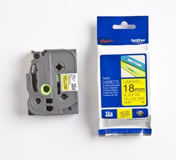 Brother TZe tape 18mmx8m black/yellow TZE641