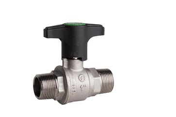 M x M heavyduty fullway ball valve  Extended plastic lever  TEA treatment 1/2" 52TEU/2-004