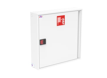 Falck hose reel cabinet model 3A white with 30 m x 19 mm hose and automatic valve 566140HA