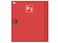 Falck brandskab model 3A rød med 30 m x 25 mm slange og automatventil 566043AP3000 miniature