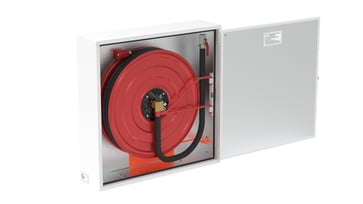Falck hose reel cabinet model 4SW w/30m x 19mm hose f/indoor use f/wall and recess mounting 566400