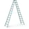 Stepladder double-sided 2x12 steps 41312 miniature