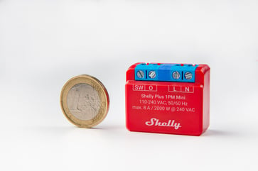Shelly 1PM Mini (GEN 3) - WiFI relæ med effektmåling (230VAC) 3800235261590