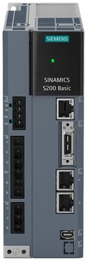 SINAMICS S200 Basic, with PROFI Input voltage: 200-240 V 1/3 AC; -15%/+10%; 8/4A 50/60Hz; Output voltage: 0-inpu 4.5A; 0-550Hz; Motor: 1kW Degree of protection: IP20 FSC, 60x170x195 (WxHxD) 6SL5610-1BB11-0AF0