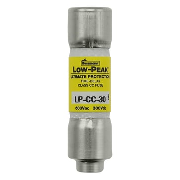 Sikrings link, LV, 30 A AC 600 V, 10 x 38 mm, CC, UL, time-delay, rejection-type LP-CC-30