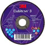 3M™ Cubitron™ 3 Skæreskive, 86647, 60+, T41, 125 mm x 1 mm x 22,23 mm, EN, 25/pakning, 50 stk./kasse