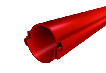 Kabelrør to-delt 160/141mm 3m 450N rød EVOCAB SPLIT RHDPE glat 2050016003004P06000