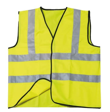 Safety vest with shoulder reflex, yellow, size M 666002