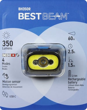 Best Beam BH350R genopladelig pandelampe 350 lumen 100047475