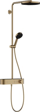 hansgrohe Pulsify S Showerpipe 260 1jet m/ShowerTablet Select 400, børstet bronze PVD 24220140