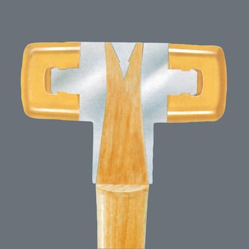 101 Soft-faced hammer with nylon head sections, # 3 x 32 mm 05000315001