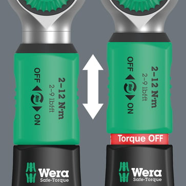 Wera Safe-Torque A 1 momentnøgle 1/4" 2-12nm 05075800001
