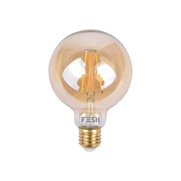 FESH Smart Home LED pære - Kold/varm Deko E27 5,5W Amber Ø 95 208003