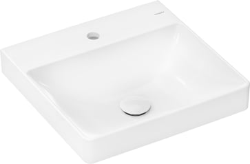 hansgrohe Xelu Q Handrinse basin 500/480 with tap hole without overflow, SmartClean White 61012450
