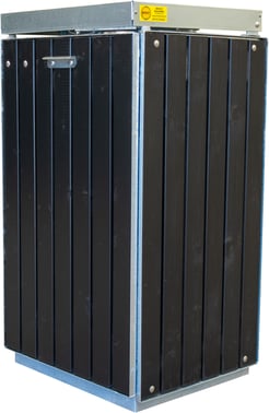Waste rack B96 UNIVERSAL - single - painted black B96-M