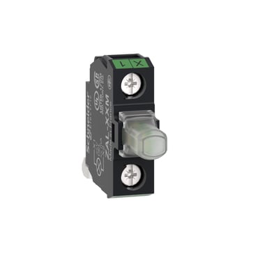 Harmony lysmodul med LED i grøn farve og 12-24V AC/DC forsyning til vedligehold ZALVB3M