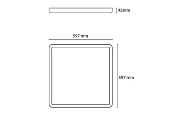 Sense Surface 600x600 Sort 3000K 212350