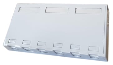 Officebox for 6 x RJ45 Keystone Konnektor, hvid RLP1032SB6-019