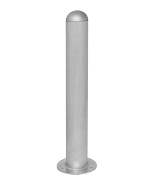 Charge point impact protection bollard in steel 800mm for use w/anchor bolts 280367