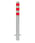 Charge point impact protection bollard in steel 800mm w/red reflective ring for concrete in 280376 miniature