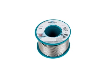 Boliden Hafnia leaded soldering wire 45% Sn in 2 mm on a 500g spool G645204303