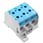Potential distributor terminal, screw connection, 95, 1000 V, 232 A, number of connections: 6, number of poles: 1, TS 35, Mounting plate, Light Grey, blue 2874580000 miniature