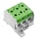 Potential distributor terminal, screw connection, 95, 1000 V, 232 A, number of connections: 6, number of poles: 1, TS 35, Mounting plate, Light Grey, green 2874600000 miniature