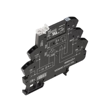 Solid-state relay, 24…230 V UC ±10 %, rectifier 3...33 V DC, 2 A, tension-clamp connection 1127380000