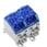 Blå Distributions blok dobbelt 2x25mm² / 4x16mm² + 6x10mm², skrue tilslutning WPD 204 2x25/4x16+6x10 2XBL 2518330000 miniature