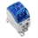 Potential distributor terminal, screw connection, 1000 V, 214 A, number of poles: 1, Mounting plate, TS 35, blue 2518540000 miniature