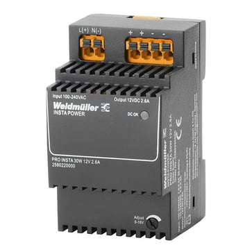 Powersupply Switch mode 12VDC 2,6A 30W PRO INSTA 30W 12V 2,6A 2580220000
