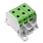 Potential distributor terminal, screw connection, 50, 1000 V, 150 A, number of connections: 6, number of poles: 1, TS 35, Mounting plate, Light Grey, green 2874550000 miniature