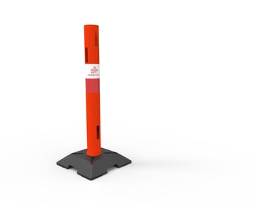 Warning cylinder 100 cm red 12115